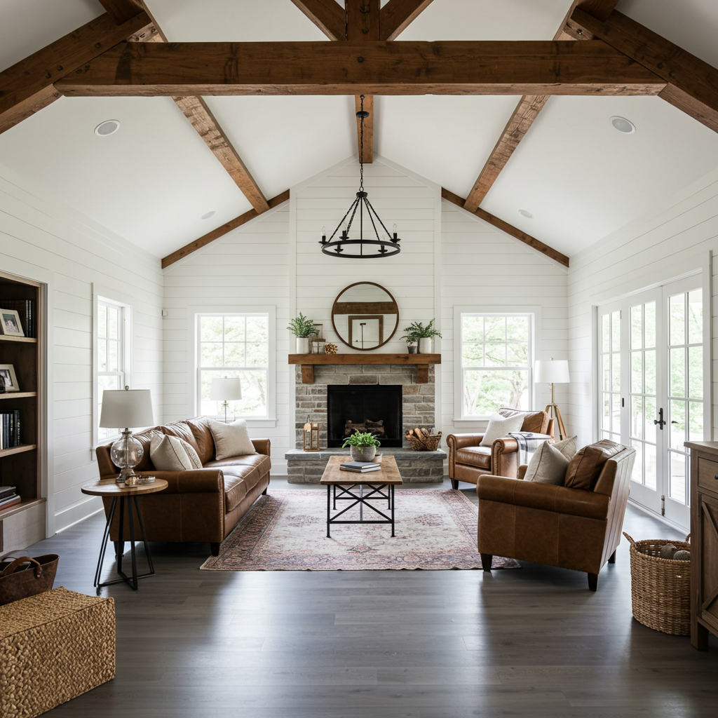 grey flooring living room