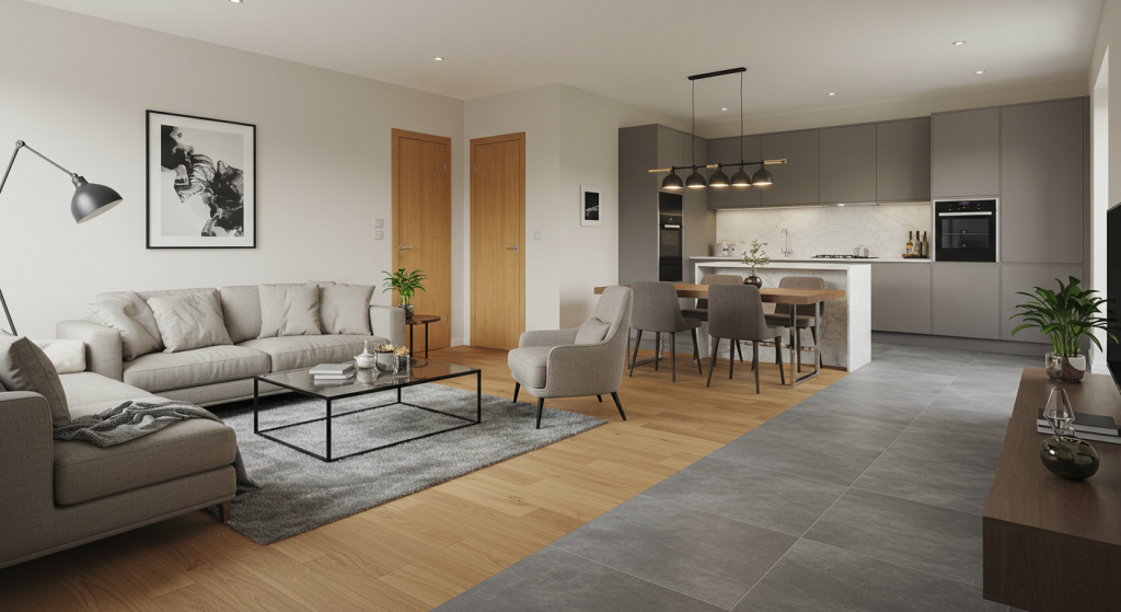 Mixed Material Flooring