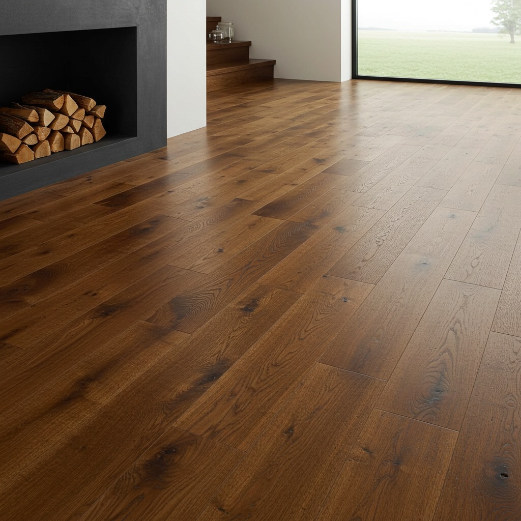 Hand-Scraped Wood Flooring