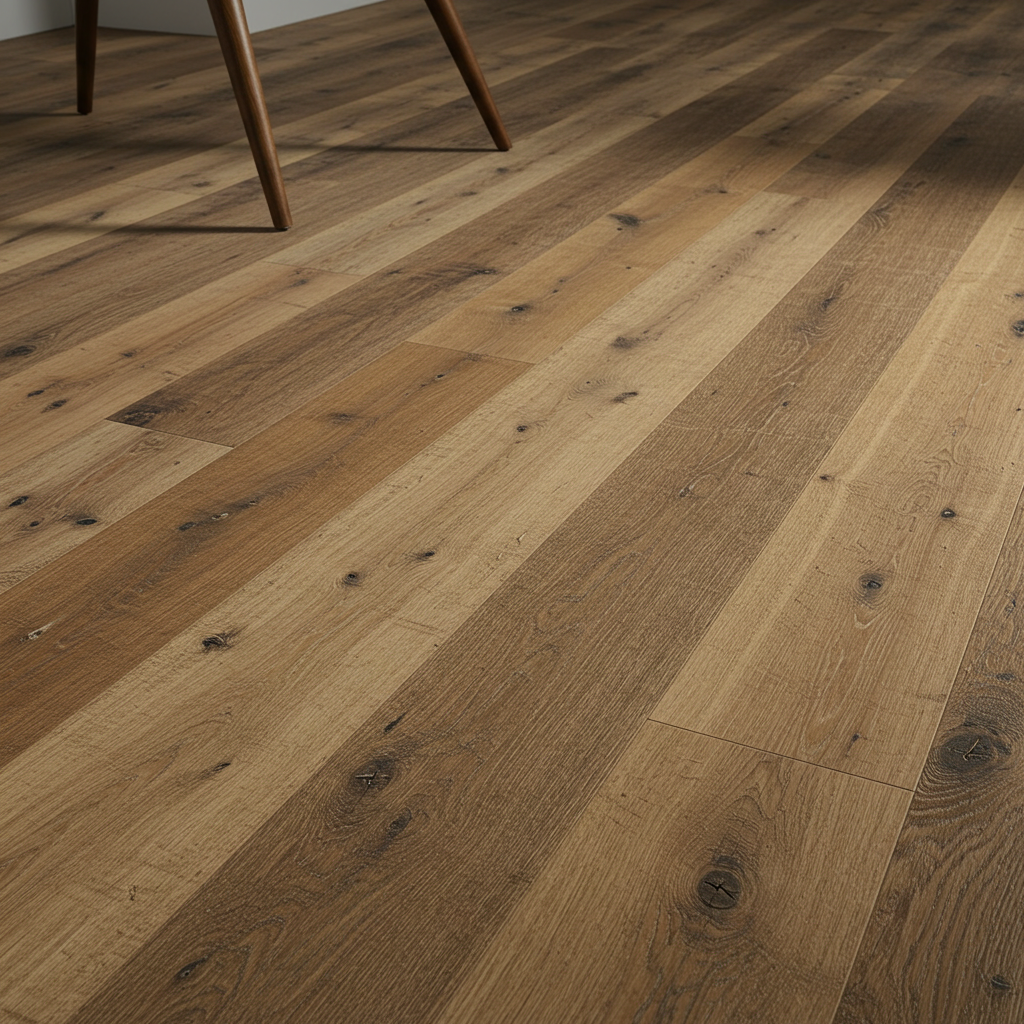 Hand-Scraped Wood Flooring