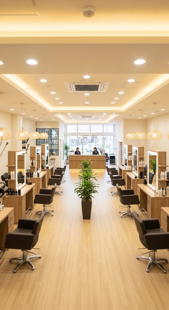 beauty salon floor plan