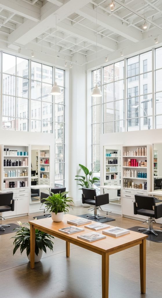 beauty salon floor plan