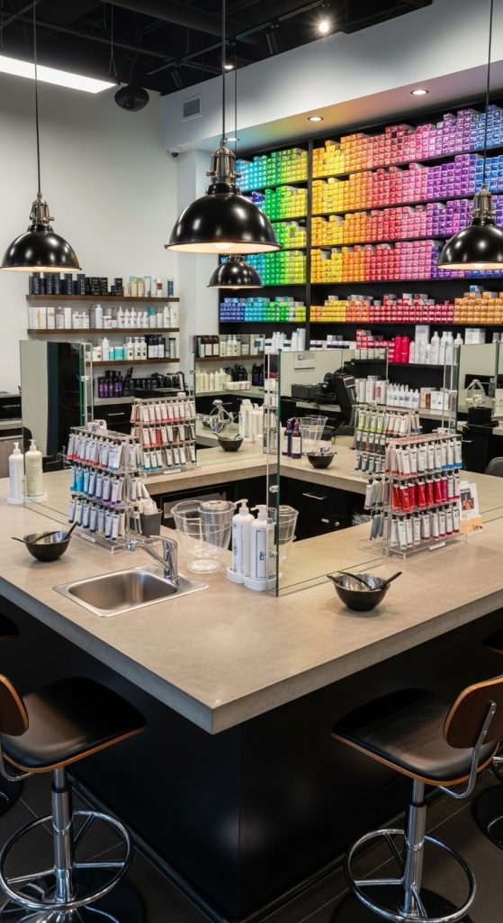 beauty salon floor plan