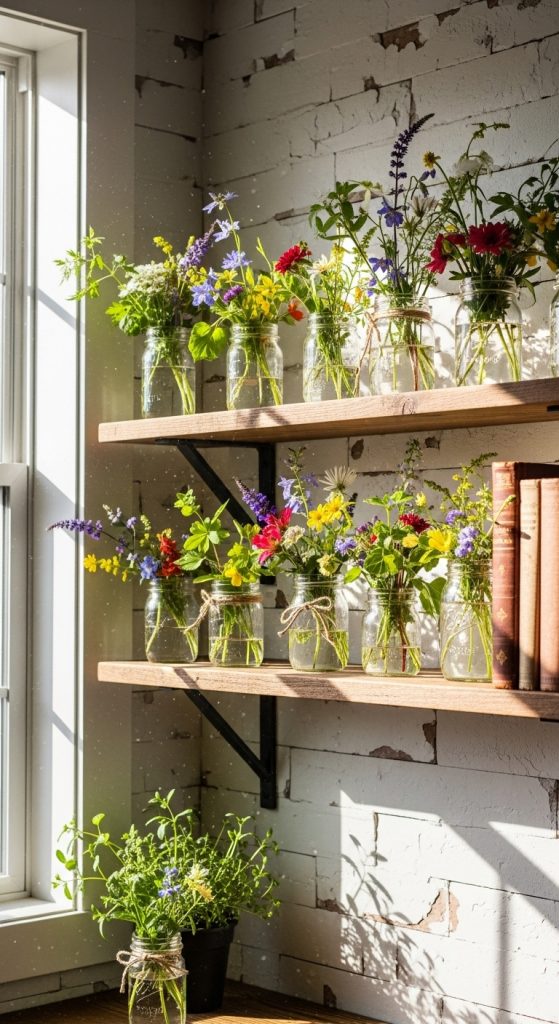 home decor with flowers