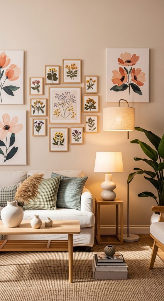 home decor with flowers
