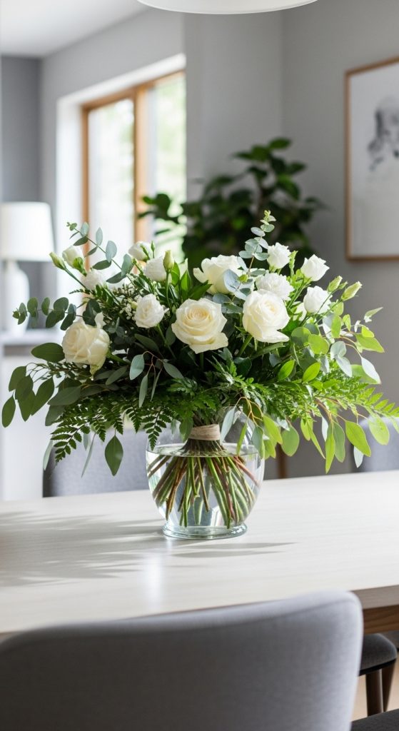 home decor with flowers