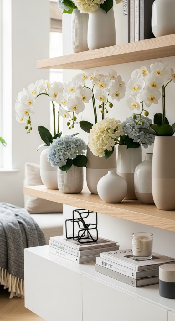 home decor with flowers